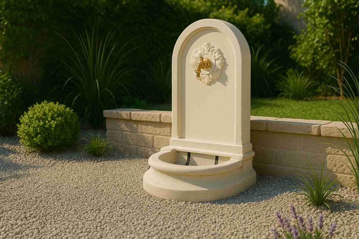 Fontaine Florence ton vieilli 88 cm, (Mise en situation générée par IA à titre indicatif - visuel non contractuel)