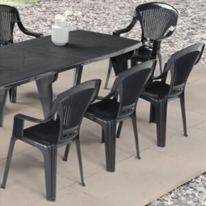 Fauteuil monobloc haut de gamme anthracite