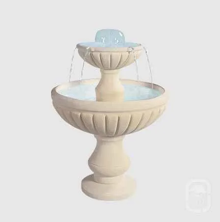 Fontaine Médicis ton ivoire 2 coupes 98 cm 2 Fontaine MEDICIS ton ivoire 2 coupes 98 cm