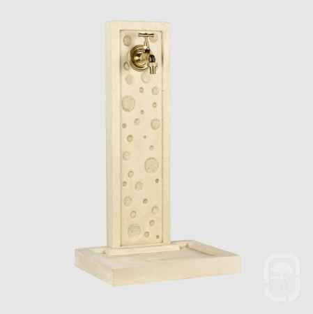 Fontaine moderne murale Bubble ton pierre 70 cm 2 Fontaine moderne murale Bubble ton pierre 70 cm