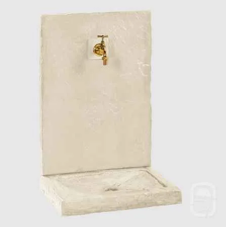 Fontaine aspect ardoise ton noir 64 cm 3 Fontaine pour jardin en pierre aspect ardoise ton pierre 64 cm