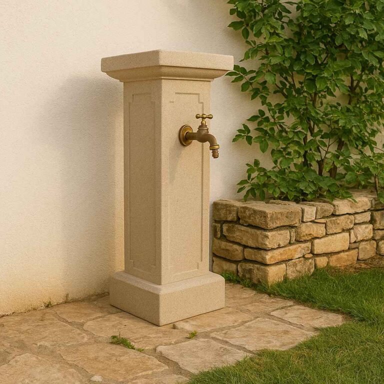 Grande fontaine extérieure point d'eau Ménestrel 86 cm,(Mise en situation générée par IA à titre indicatif - visuel non contractuel)