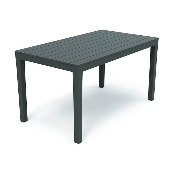 Table de jardin rectangulaire anthracite 140x80cm Sumatra 2 Table de jardin rectangulaire anthracite 140x80cm Sumatra
