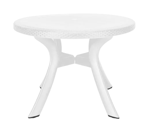 Table en plastique ronde blanc Ø100cm - Caraïbe 2 Table en plastique ronde blanc Ø100cm - Caraibe