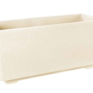 Bac à fleurs extérieur 92 cm ton blanc