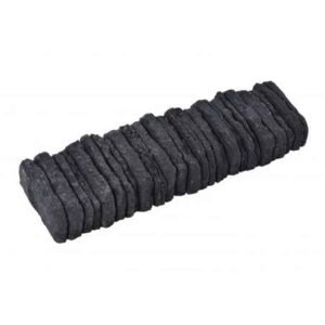 Bordure ton ardoise Iraty 45 cm ton ardoise - Lot de 6 unités