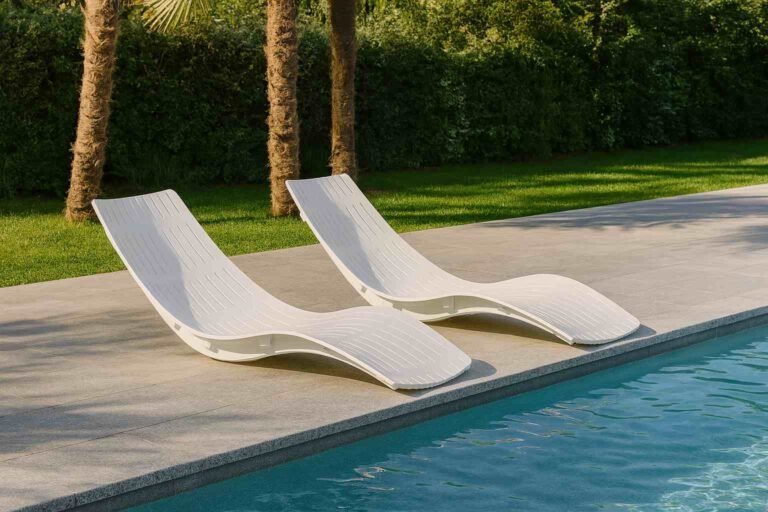 Bain de soleil blanc - Lot de 2 pcs - Havana (Mise en situation générée à titre indicatif - Visuel non contractuel)