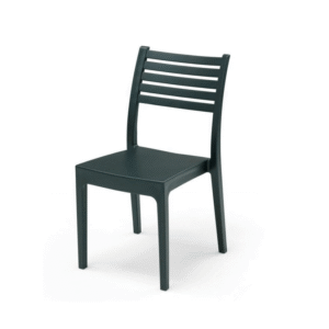 Chaise bistro anthracite - Lot de 2 - Olympia J0040A