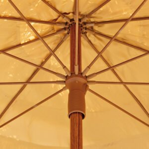 Parasol raphia synthétique Ø200cm - Palloza vue intérieure