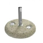 Pied de parasol béton 35Kgs , pour diam de 25 à 52mm vis de serrage