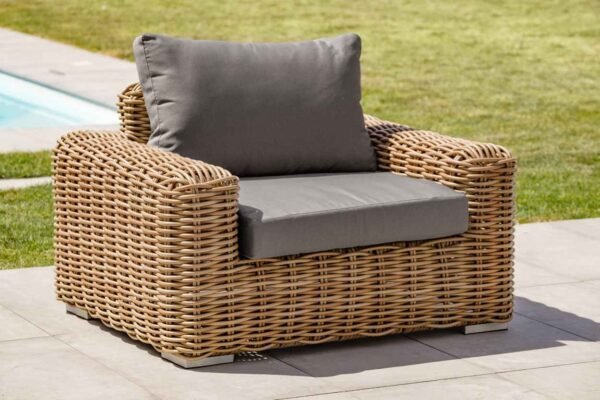 Salon de jardin haut de gamme résine tressée - Bora Bora fauteuil résine tressée haut de gamme seul