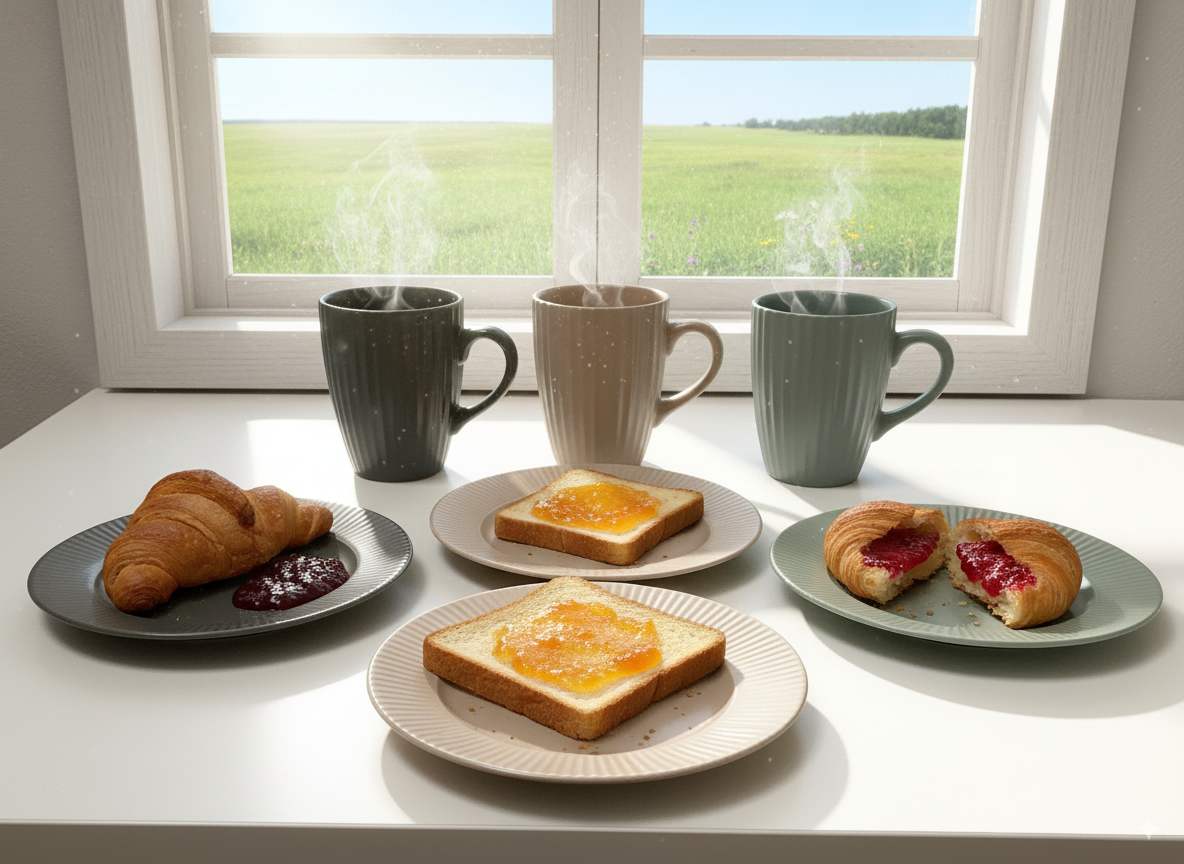 Assortiment vaisselle petit déjeuner