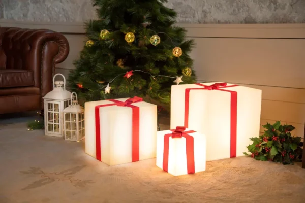 Cadeau led lumineux de Noël disponible en 20 cm - 32 cm - 40 cm