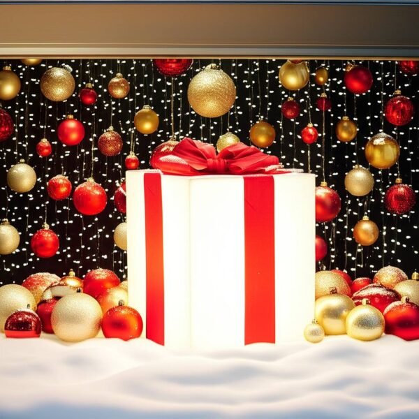 Cadeau lumineux led de Noël 40 cm illustration