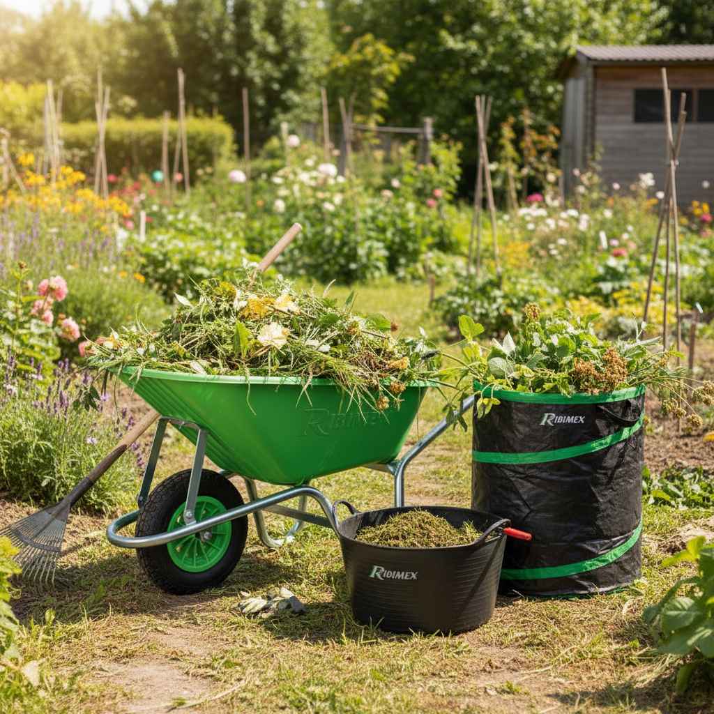 Évacuation des déchets verts - Concept Maison et Jardin - Visuel non contractuel