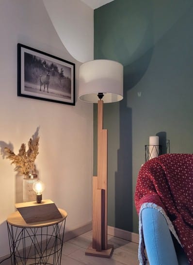 Lampadaire en chêne massif Tower
