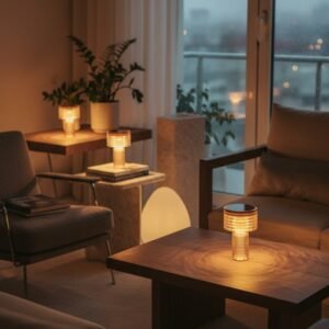 Lampe de table sans fil rechargeable Ambre - Lot de 3