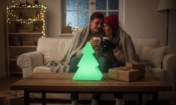 Sapin lumineux à led Noël 40 cm cadeaux