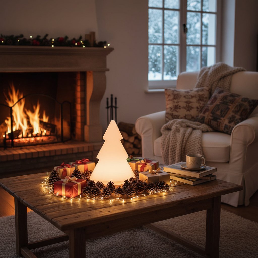 Sapin lumineux à led Noël 40 cm réveillon
