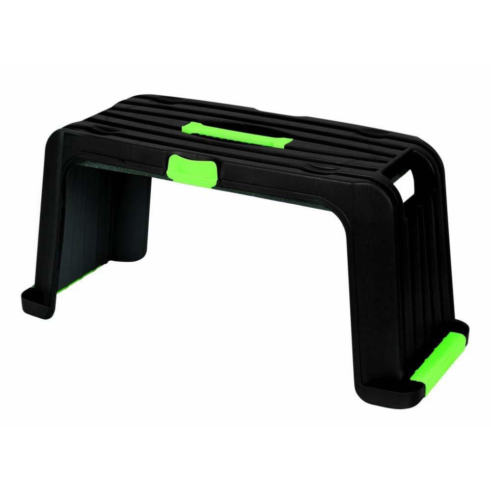 Agenouilloir de jardin tabouret chariot 4 en 1 - Ribimex 2 Vue de l'agenouilloir adaptable PRAGENP4R en position tabouret, sur fond blanc.
