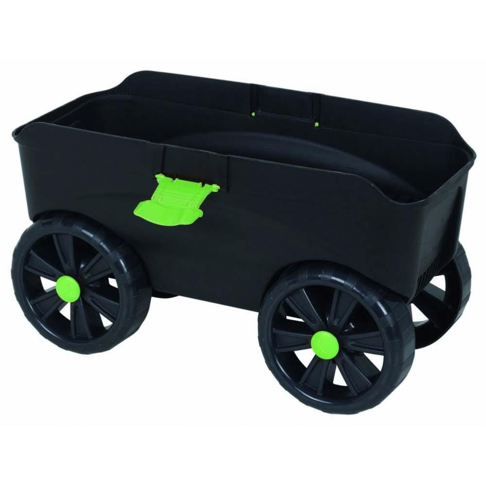 Agenouilloir de jardin tabouret chariot 4 en 1 - Ribimex 3 Agenouilloir PRAGENP4R sur roues avec coffre et structure en polypropylène