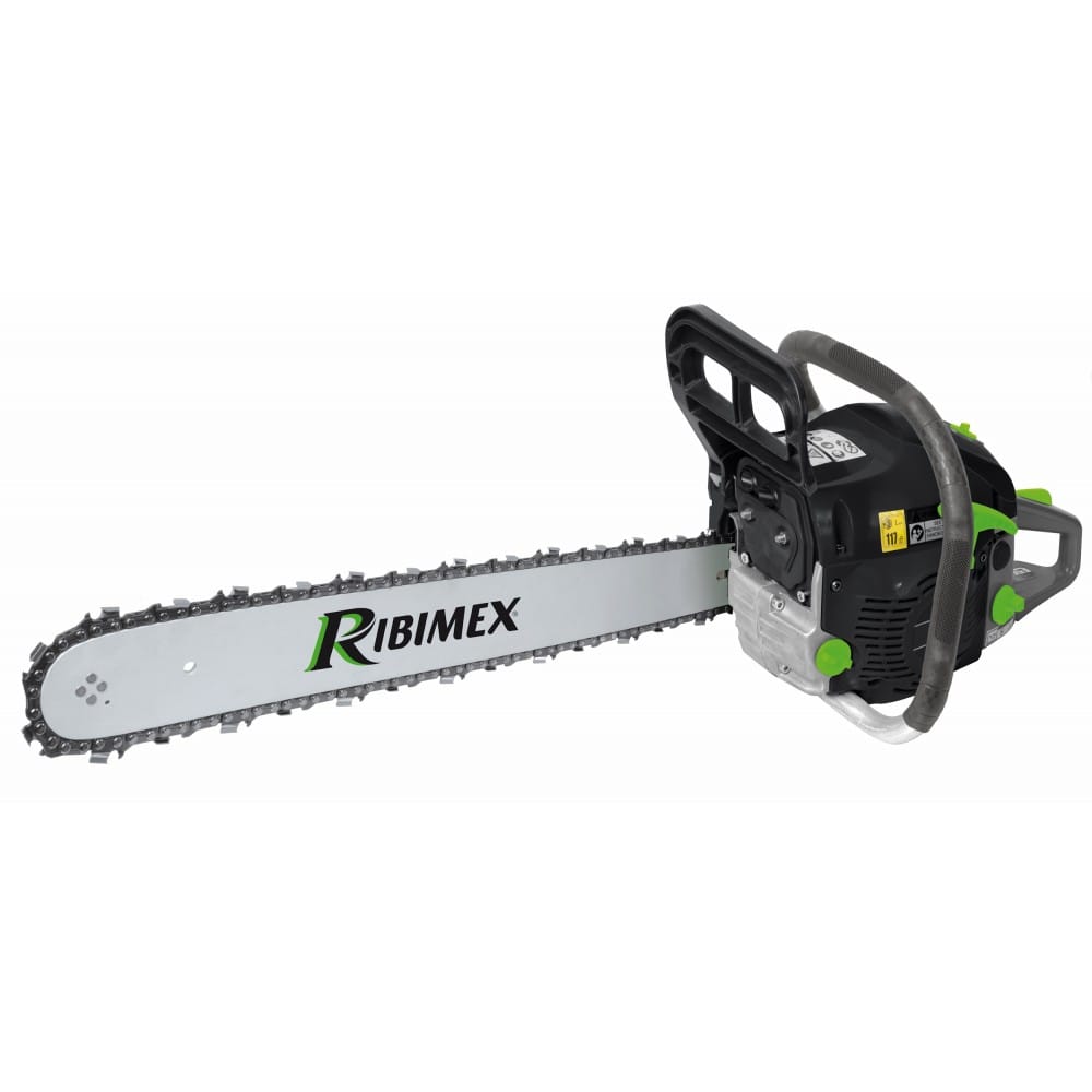 Tronçonneuse thermique 45 CC 44 cm PRTRT450 - Ribimex 1 Image principale de la tronçonneuse thermique 45 CC PRTRT450, vue de côté