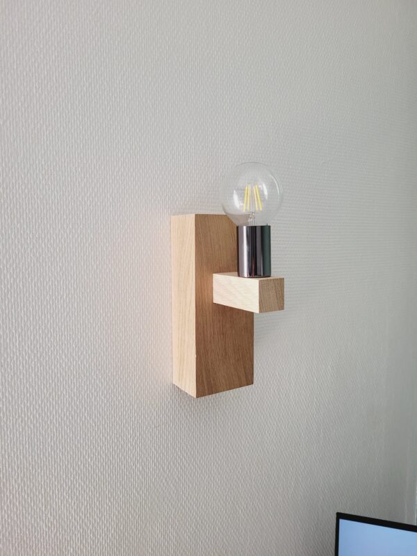 Applique en bois naturel murale Curtil position principale MTR-CRT