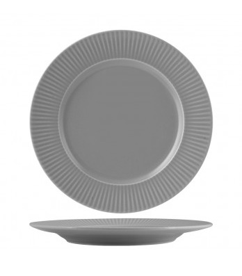 Assiette à dessert en grès naturel COTTAGE 21 cm Galet - Lot de 6 1 Assiette à dessert en grès COTTAGE Ø21cm Galet, image principale, référence V0191