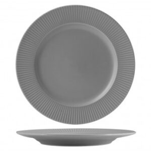 Image principale de l'assiette plate en grès COTTAGE Ø27cm Galet, référence V0189.