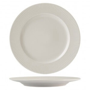 Assiette plate en grès naturel COTTAGE Ø27cm Crème, image principale produit V0186
