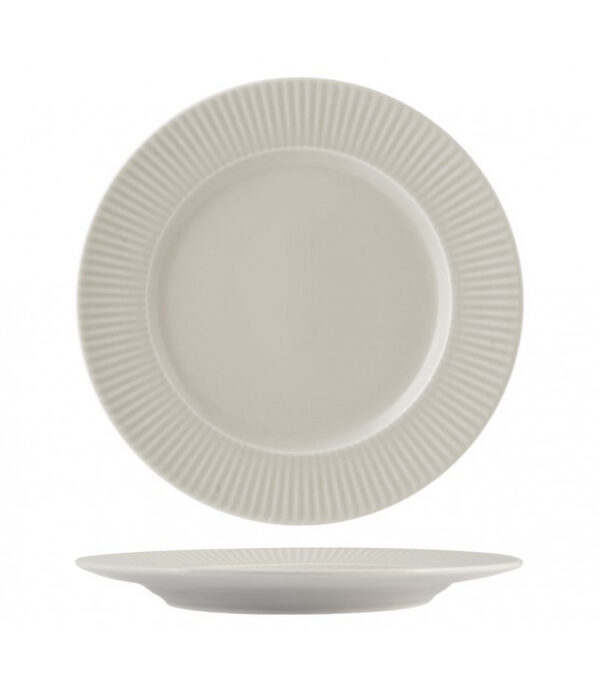 Image principale de l'assiette pour dessert en grès COTTAGE Ø21cm Crème, référence V0188