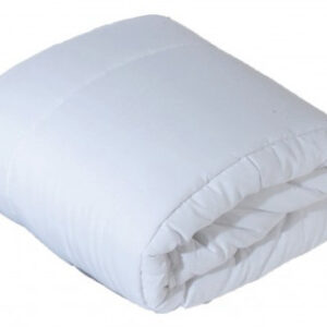 Couette en microfibre blanche roulée, vue principale, référence C0010