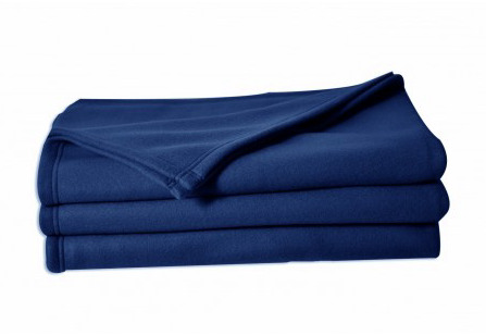 Couverture en polaire marine 220x240cm, vue principale, référence C0012