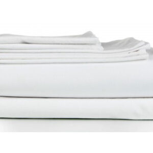 Drap plat 180x290cm polycoton blanc principal, référence C0040