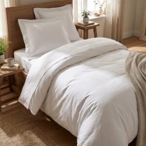 Housse de couette blanche 140x200cm C0030, image principale