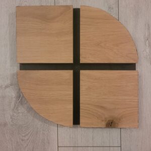 Dessous de plat design chêne massif, MTR-2075112, vue principale du produit.