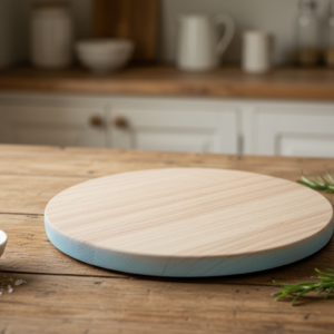 Dessous de plat rond bois, finition en chêne massif, image principale du produit MTR-2072120.