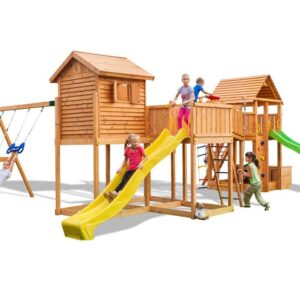 Aire de jeux avec deux toboggans - MAXI SET FUNGOO PLAY BOX