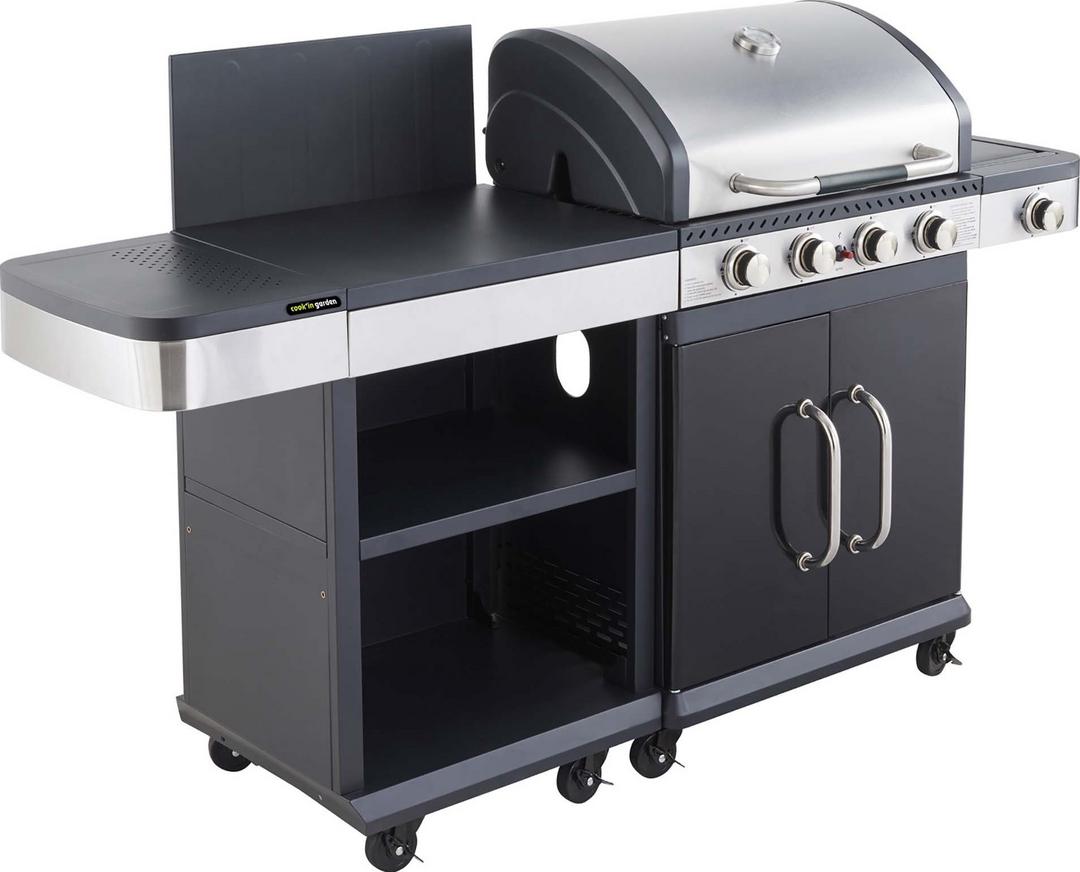 Image principale du barbecue avec desserte FIDGI 4, référence COAM064SBI