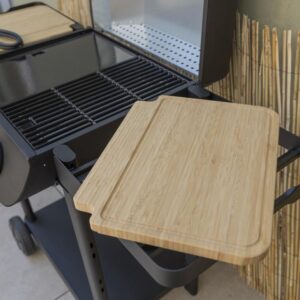Barbecue électrique balcon FLAVO 50 SC ELEC avec chariot et tablettes modulables, référence EL004T ST