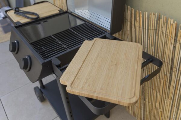 Barbecue électrique balcon FLAVO 50 SC ELEC avec chariot et tablettes modulables, référence EL004T ST