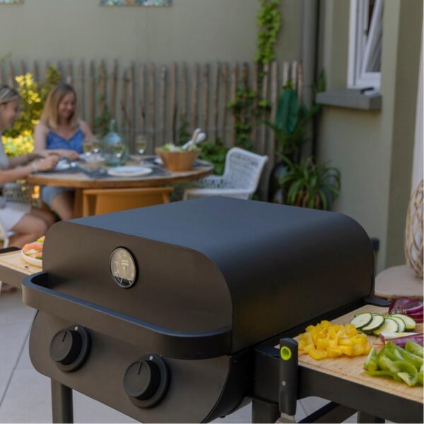 Barbecue électrique balcon - FLAVO 50 SC ELEC avec chariot et tablettes, modèle principal EL004T ST