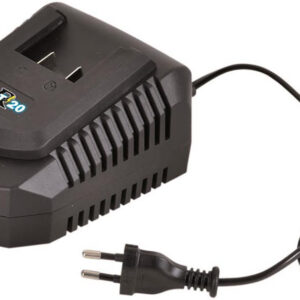 Chargeur batterie Ribimex PRBAT20/CHR, image principale montrant le chargeur rapide R-BAT20 avec son câble d'alimentation