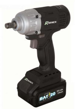 Clé à choc à batterie 20V 4Ah + chargeur rapide PRBAT20/CC4 - Ribimex 1 Clé à choc à batterie RIBIMEX R-BAT20 PRBAT20/CC4 vue principale
