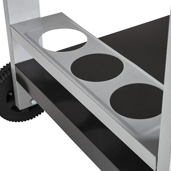 Portes-bouteilles et roues de la desserte de jardin extérieur Media L, référence WT013T.
