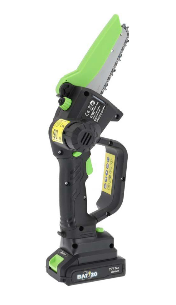 Élagueuse tronçonneuse PRO R-BAT20 20V 2Ah + chargeur PRBAT20/ELAG - Ribimex 4 Image principale de l'élagueuse tronçonneuse portable R-BAT20, référence PRBAT20/ELAG.