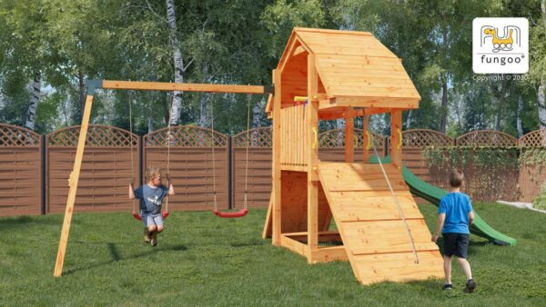 Image principale du kit balançoire FUNGOO BUFFALO avec balançoire double, référence 6423PT