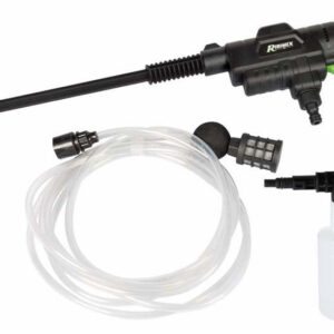 Image principale du nettoyeur moyenne pression avec batterie PRBAT20/NHP, montrant l'appareil avec ses accessoires