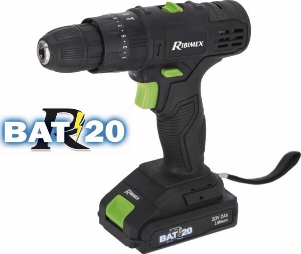 Image principale de la perceuse visseuse PRBAT20/P avec batterie 20V-2,0Ah