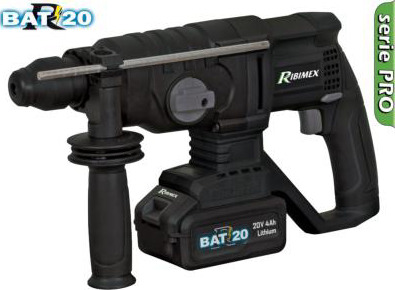 Coffret perforateur burineur sur batterie 20V 4Ah + chargeur rapide PRBAT20/PERFPRO - Ribimex 1 Perforateur burineur sur batterie RIBIMEX PRBAT20/PERFPRO, image principale